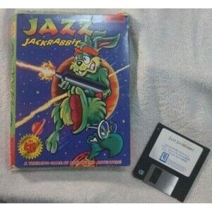LR1 SUPER RARE 1995 “Jazz Jackrabbit” Epic Megagames IBM PC 3.5” Disks